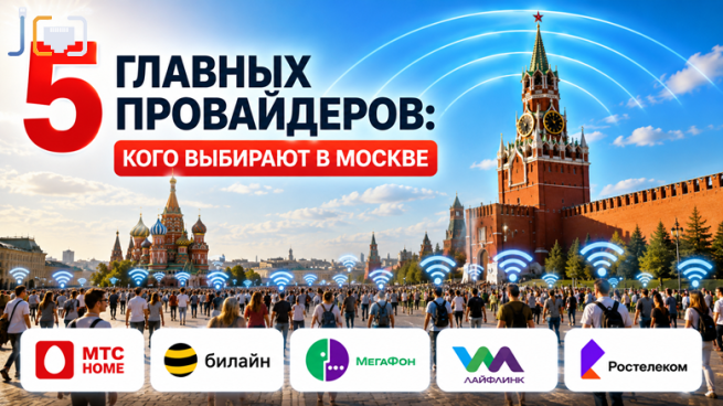 ТОП-5 подключений домашнего интернета и других услуг: каких провайдеров выбирают в Москве и Московской области этим летом?